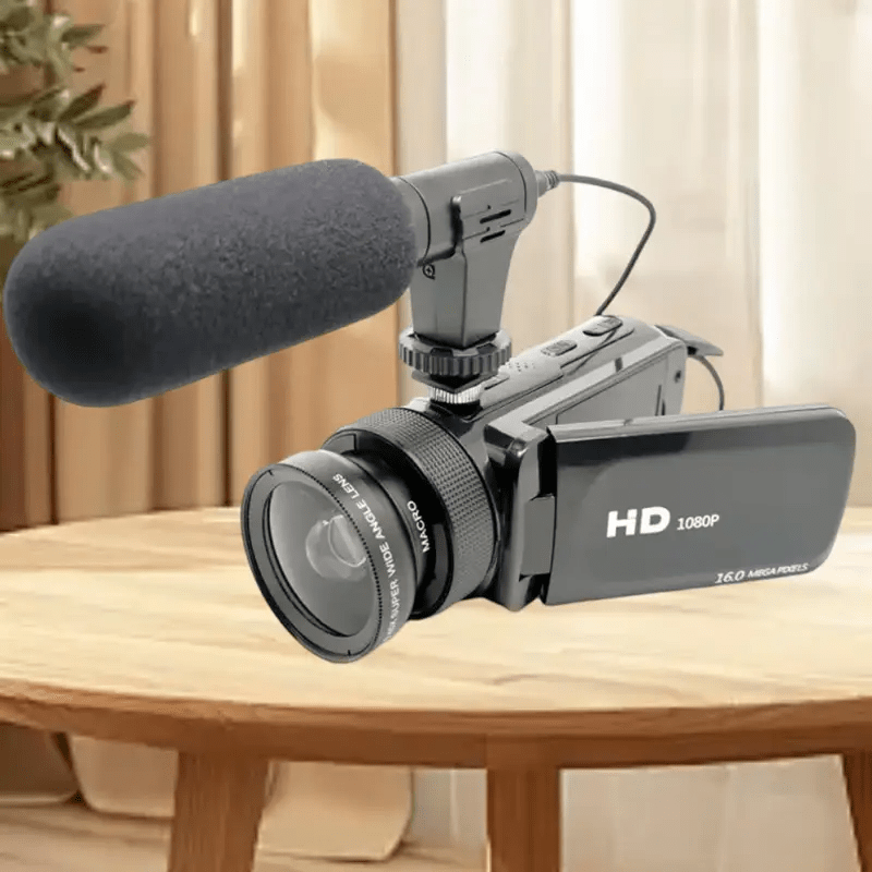 Professional 1080P HD Digital Camera with 70x Optical Zoom & 16x Digital Zoom, Large LCD Display, Built-in Microphone, CMOS Sensor, USB-Powered for Vlogging, YouTube, Streaming, Recording - Black, Professional Camera High Quality, Streaming Camera, Sleek Black Camera, Sturdy Construction