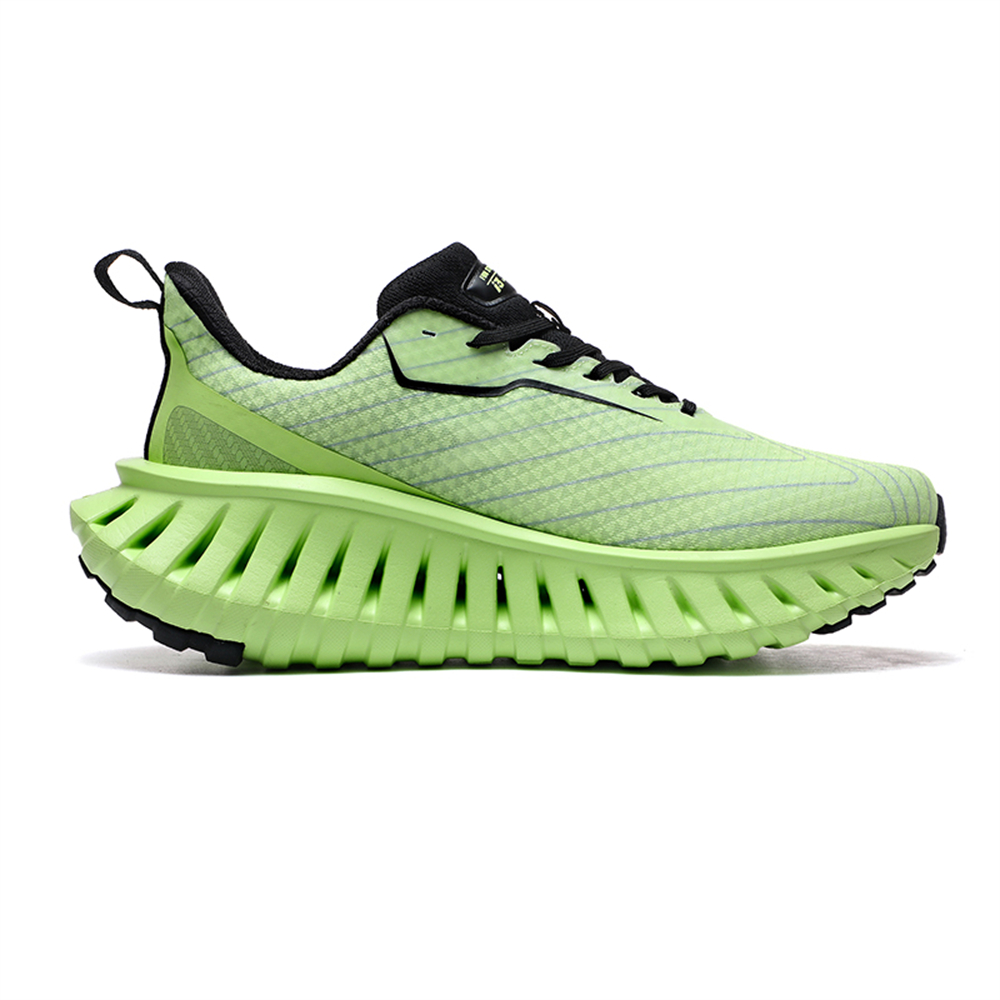Carbon Plate Technology - Men's Road Running Shoes, Thick-Soled Casual Sneakers for Men, Comfortable and Breathable Fabric Upper, Cushioning and Shock-Absorbing MD Midsole, Slip-Resistant and Wear-Resistant Rubber Outsole, Low-Top Lace-Up Closure