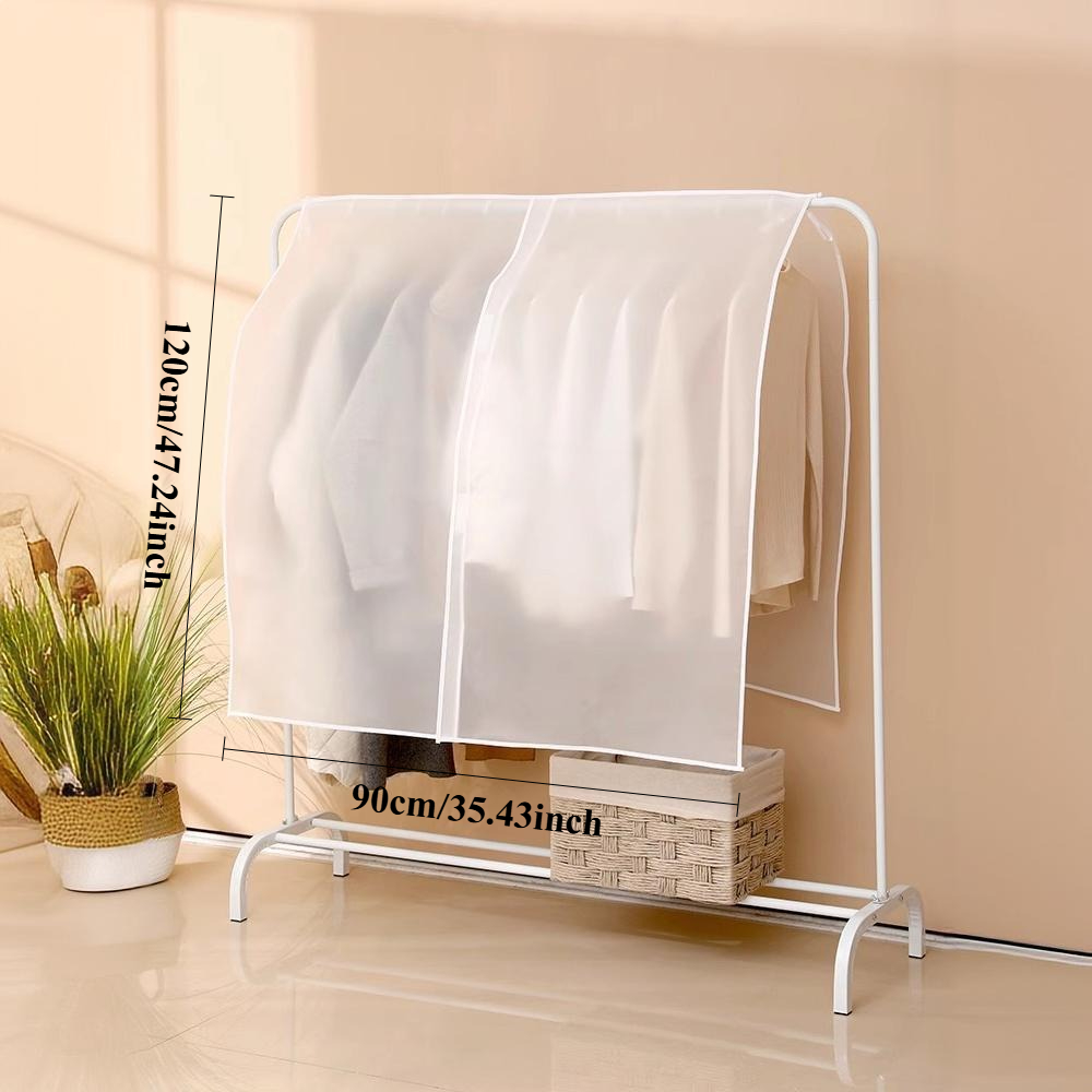Image of Clothing Cover - A Breathable Clothing Protector Suitable For Durable Fabrics Of Jackets, Suits, And Dresses - Wardrobe And Travel Storage, Clothing Storage, Wardrobe Organizer, Clear Visibility