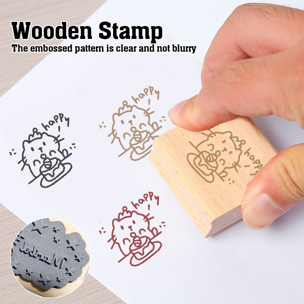 Wood Stamp for Journals and DIY Craft