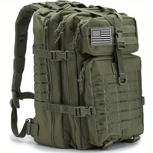 mens 45l large capacity backpack molle style suitable for hiking fishing hunting and mountaineering trips