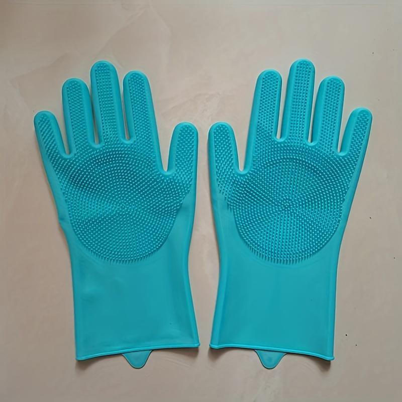 multi functional dishwashing gloves reusable suitable for kitchen bathroom and patio durable hygienic non slip design with cleaning bristles   pink plush lined dishwashing gloves are essential for   dishwashing Product details 4