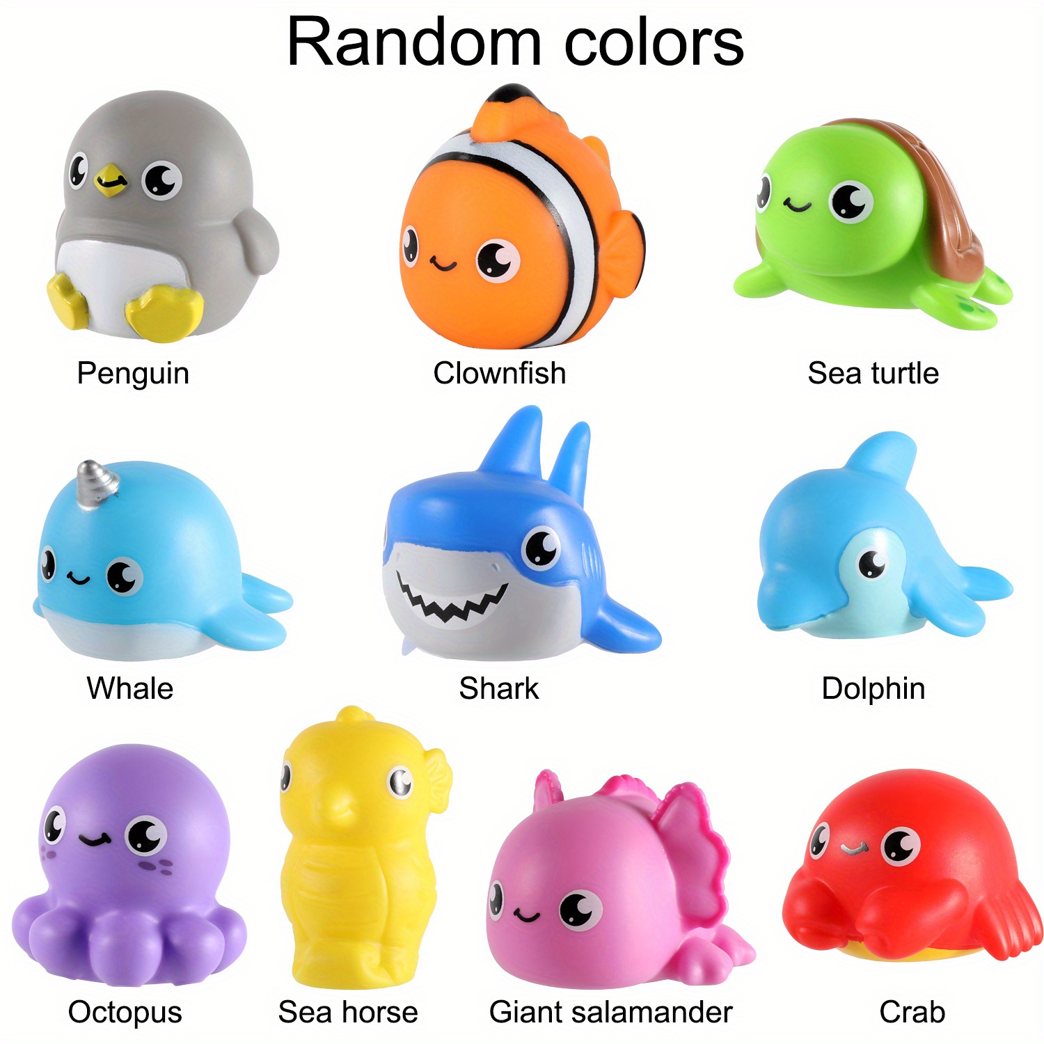 10pcs light bath toys kids ages sea animals bathtub Temu