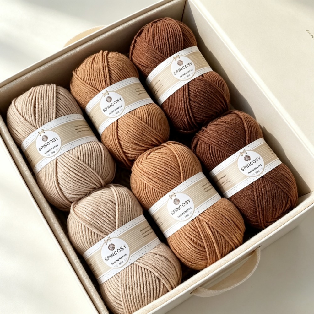 TEMU Macaron-colored Soft Crochet Yarn Set - 4-ply Medium-weight Yarn For Hand Knitting And Crocheting; Large Yarn Set In A Of Macaron Shades,