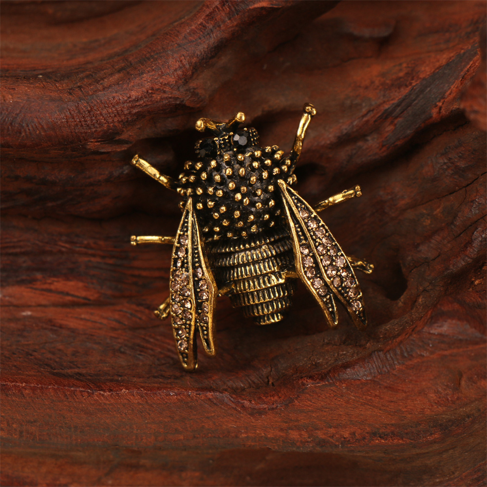 Baroque Luxury Bee Insect Design Brooch Pins