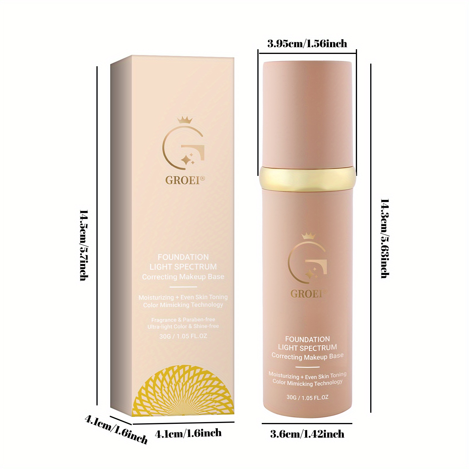 2pcs Luxurious Color-Changing Foundation Set