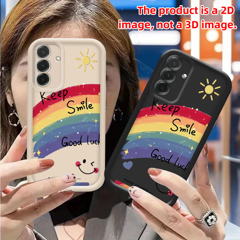 품목 사진 휴대폰 케이스 -   스마일 2d 플랫 패턴 삼성 갤럭시 s25 s24 s23 s22 s21 s20 ultra/plus/fe a53 a54 a55 a70 a71 a72 a73 고화질 신형 폰 낙하 방지 보호 케이스 a23 a30 a31 a32 a33 a34 a35 a36 a50 a51 a52 a03s a05s a10