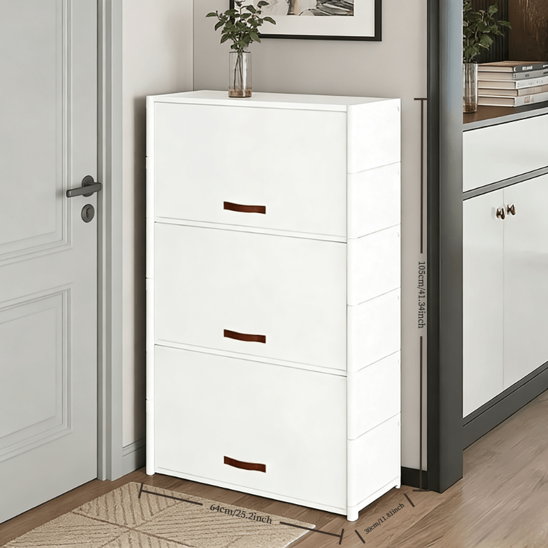 1 Large Capacity for Home Metal Shoe Rack, Independent Dust-Proof Shoe Rack, Durable Plastic And Metal Frame, Foldable Shoe Cabinet, Making Shoes a Clean And Tidy for Home, a Good Helper for Home Storage And Organization