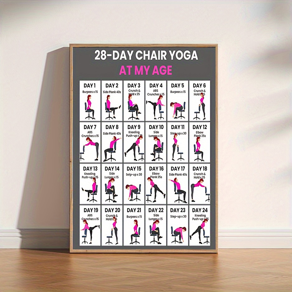28 Day Workout Challenge By Age Exercise Chart Sold On Temu New