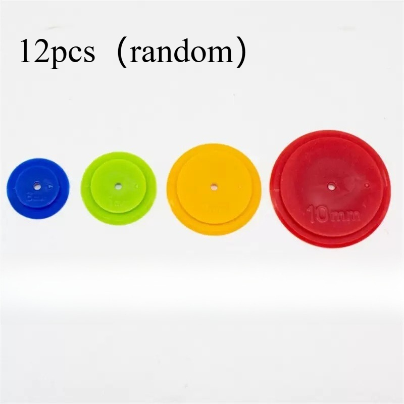 TEMU 12pcs Sewing Scanning Wheels - Suitable For Hand Sewing And Quilting, Durable Rulers, Random Colors