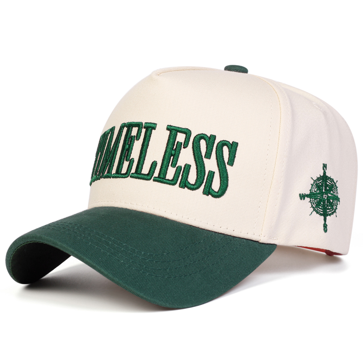 TEMU 1 Men's Embroidered Baseball Fashion Five-panel , Outdoor Adjustable Casual Hat, Suitable For Spring And Autumn , Travel, And Beach Parties