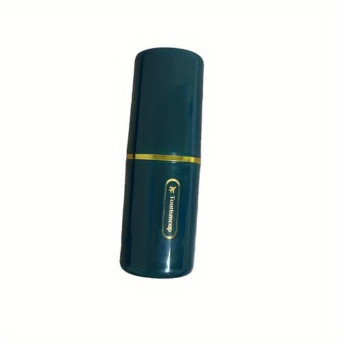 1 portable travel toothbrush and toothpaste storage set can store toothbrush toothpaste and mouthwash cup lightweight and no power required home use not suitable for electric toothbrushes
