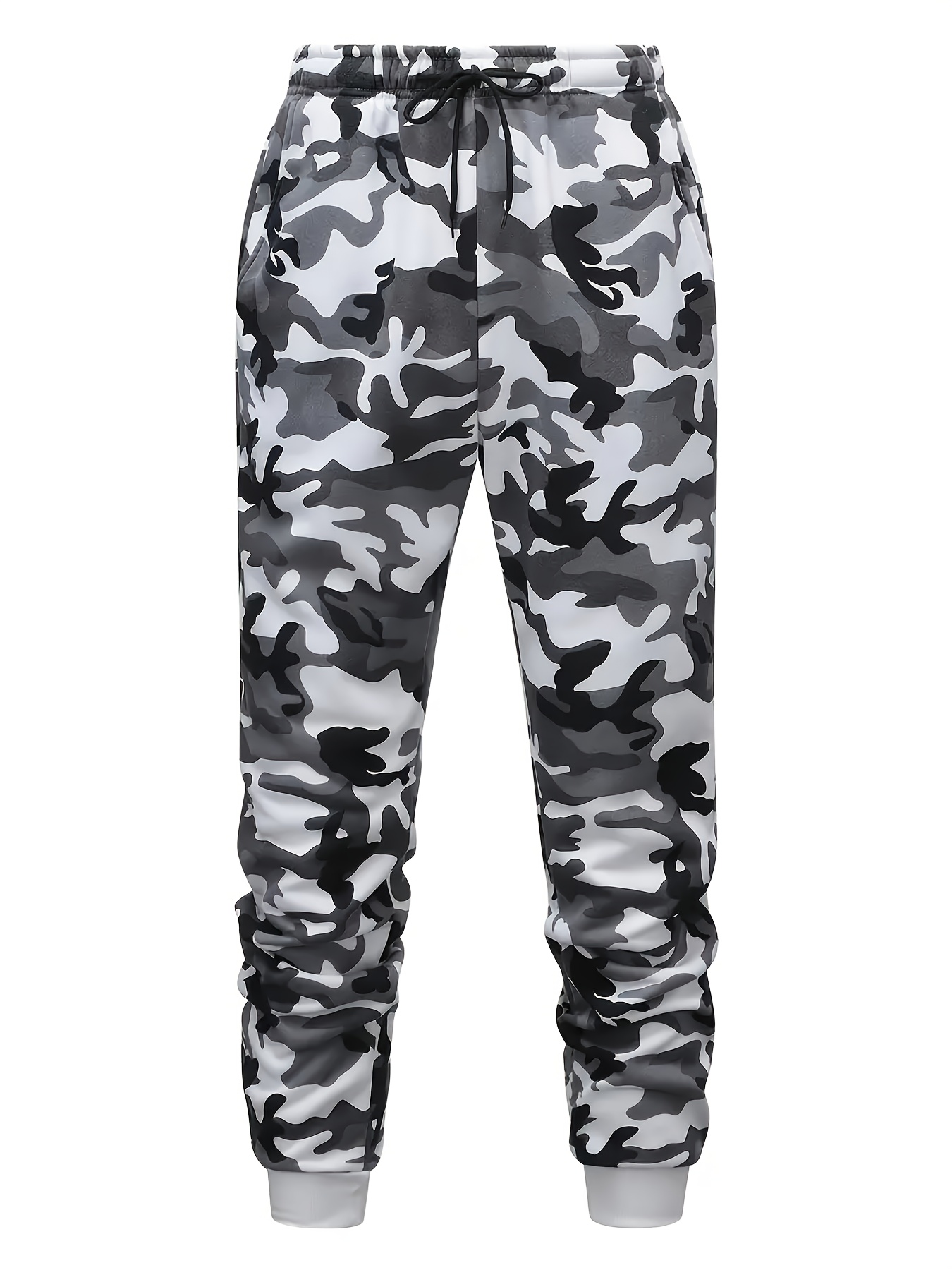 2pcs Of Men'S Casual Sports Camouflage Pattern Kangaroo Pocket Hooded Sweatshirts And Sports Trousers, Suitable for Street, Outdoor, Hiking, Fitness, Training, Vacation, Party, Gift, And Weekend Daily Wear, Fitness Apparel, Hiking Gear - Image 8