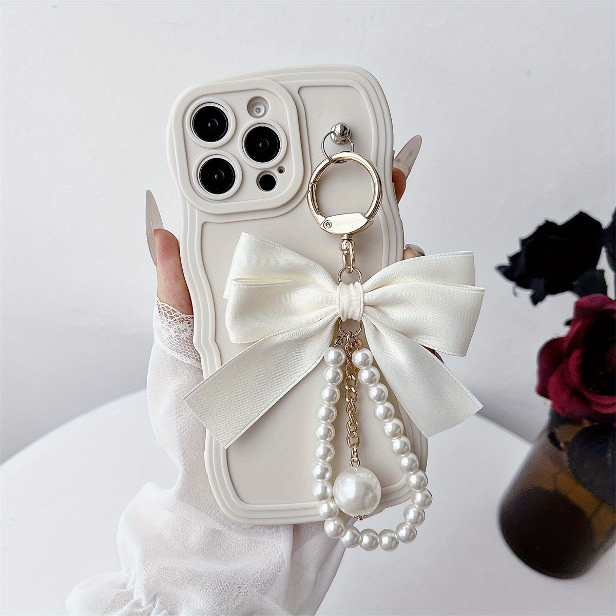 TEMU Phone Case - Heart-themed Phone Cases, Cases, Beautiful Phone Cases, Personalized Phone Protection Covers, For Iphone 16 Pro Max, 15 Pro, 14