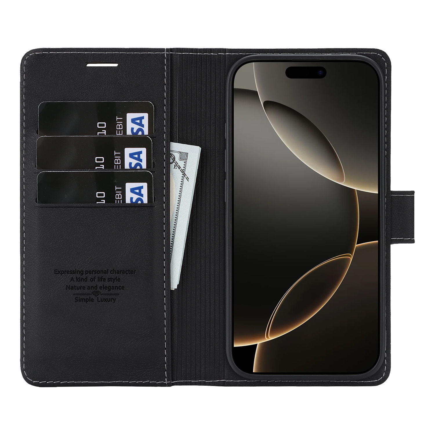 TEMU Phone Case - Solid Color Case Suitable For Iphone 17 Pro, Compatible With The Iphone 14 Pro Max, Supports Wireless Magnetic Charging, Unisex