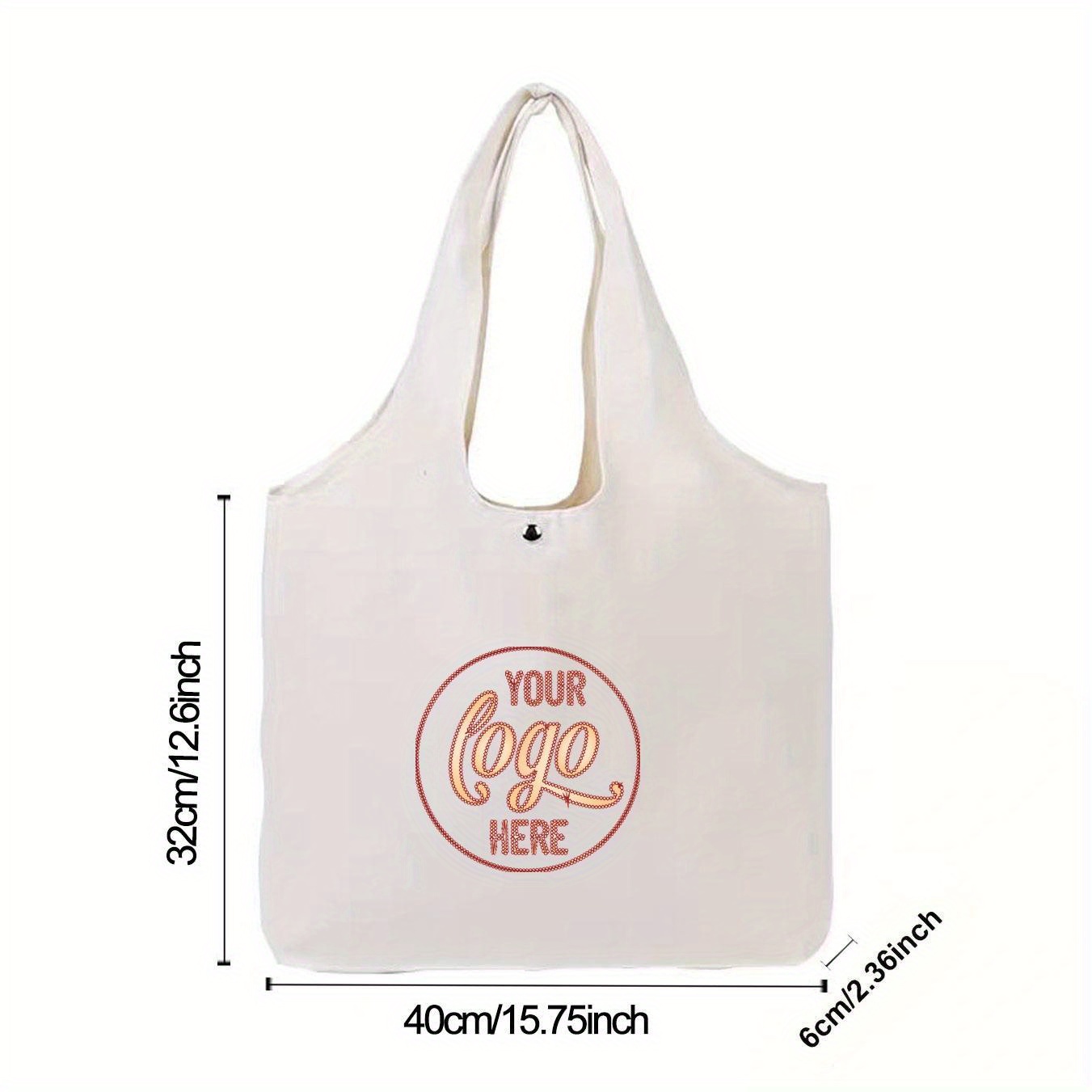 TEMU Bolso Tote de Lona Personalizable, Bolso de , Reutilizable y Lavable a Máquina, Tela de Poliéster, Bolso Escolar Estético de Lona Ideal para