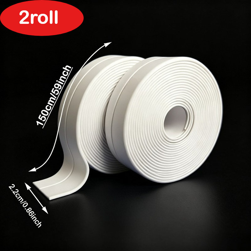 TEMU 2 Rolls 118-inch Self-adhesive Sealing Strip, Durable And , Seam Sealing Tape, No Tools Required, Peel And Stick Sealing Tape, Suitable For