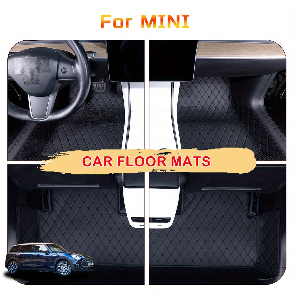 TEMU Car Floor Mats/trunk Mats Fit For Mini For Car Floor Mats/trunk Mats Left-hand Drive, Interior Protection, Car Interior Accessory| Reduce
