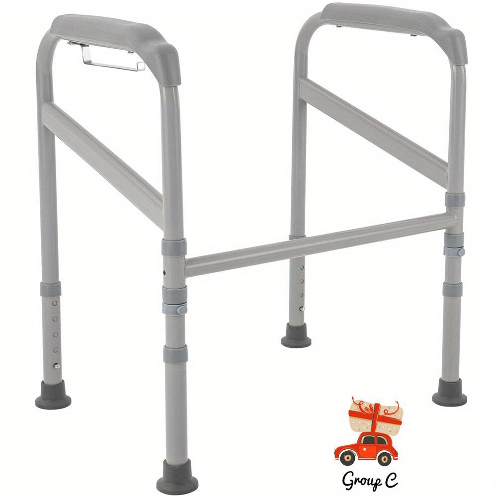 Image of Toilet Frame Bathroom Seat Frame Toilet Bar Foldable