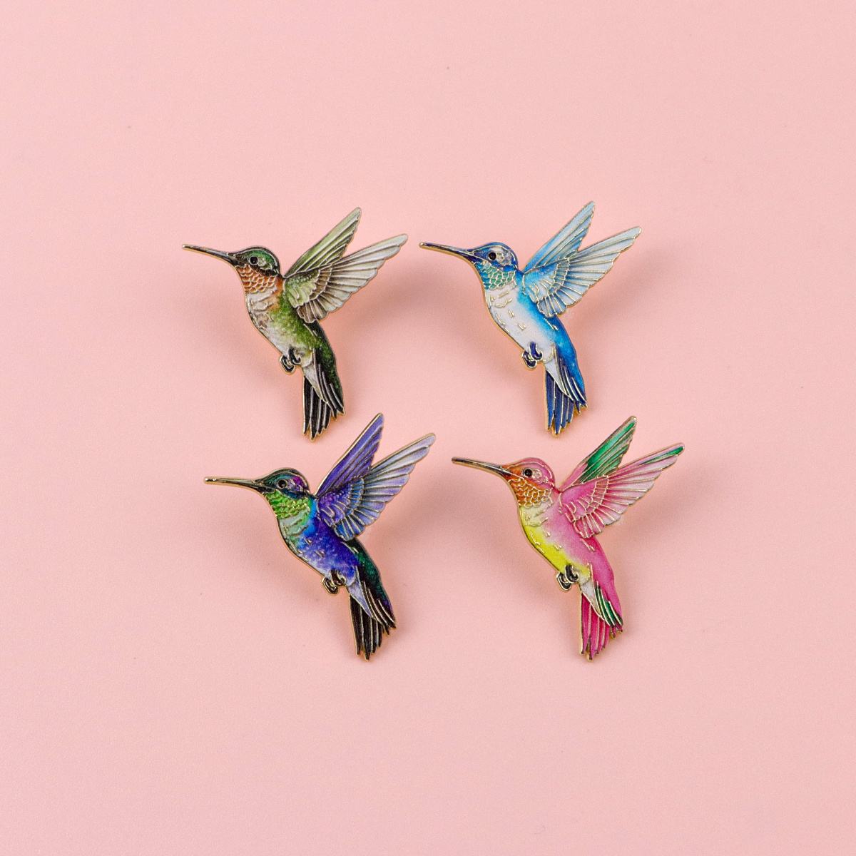 Image of 4pcs Bird Enamel Pin Animals Pins Gifts Briefcase Badges Badges On Backpack Brooch For Clothes Cute Things Brooches