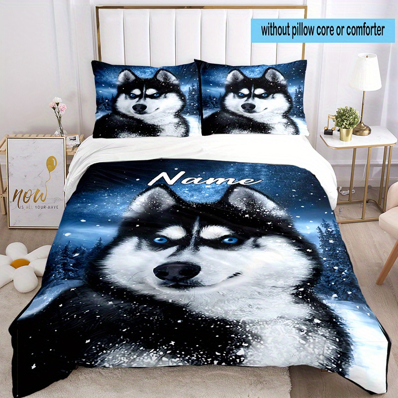 

3pcs Personalized Bedding Set, Pattern Duvet Cover And Pillowcases, Tear , , Washable , , For Or Christmas