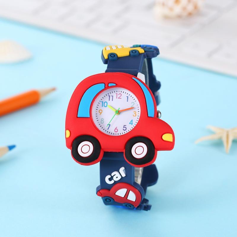 2025 New Car Trade Cartoon Watch 3d Pattern Cute Quartz