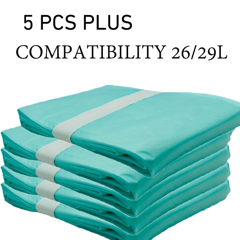 TEMU Fully Compatible With 26l/29l Diaper Pail, 5pcs Extra Thick And Long Diaper Pail , 10 Meters (only Compatible With Plus Size, Cleaning Supplies)