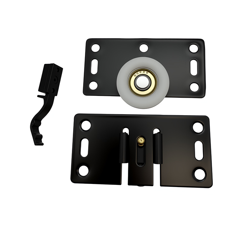 TEMU 2pcs Sliding Door Rollers For Wardrobe Cabinets, Silent Nylon Pulleys, Height Adjustable, Suitable For Replacement Hardware Of Sliding Doors