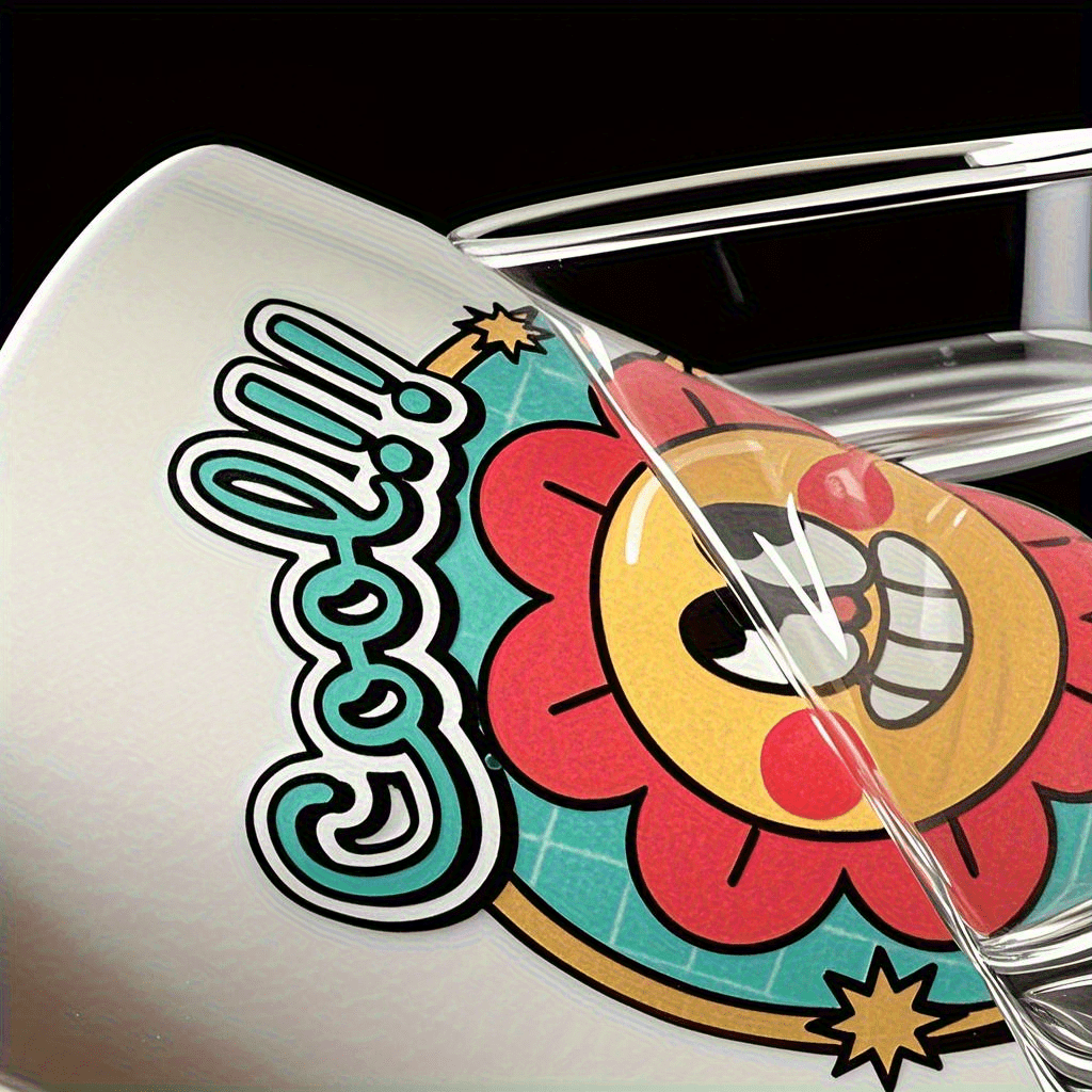 TEMU Custom Uv Printing Transfer Stickers, High-quality Glossy Surface, Suitable For Personalized Logos Or Images On Gift Boxes And Jewelry Boxes -