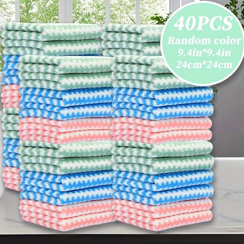40pcs luxury square washcloth sets ordinary household washcloth small square washcloth soft absorbent square washcloth for household bathrooms bathroom supplies 9 4 x 9 4 inches random color christmas gifts ideal gifts for mothers
