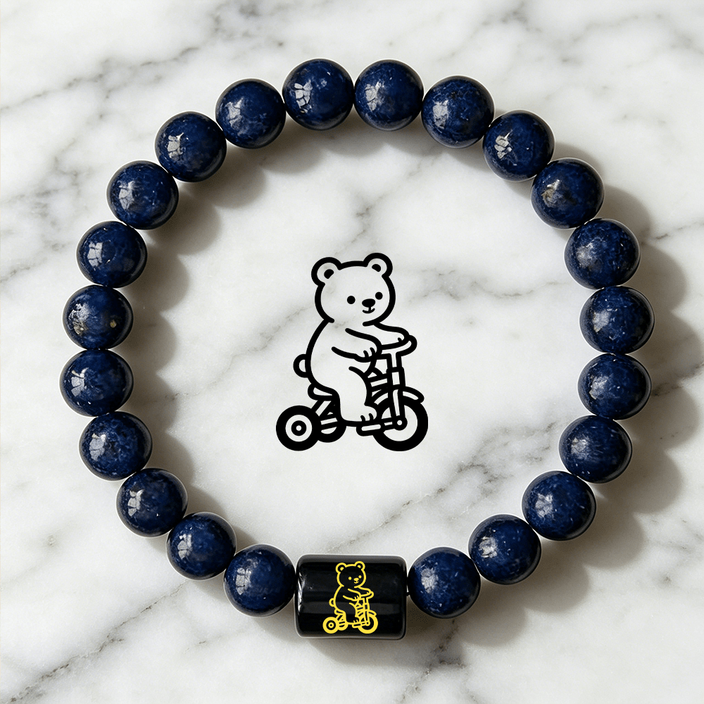 Women's Minimalist Bear Charm Bracelet, Daily Wear