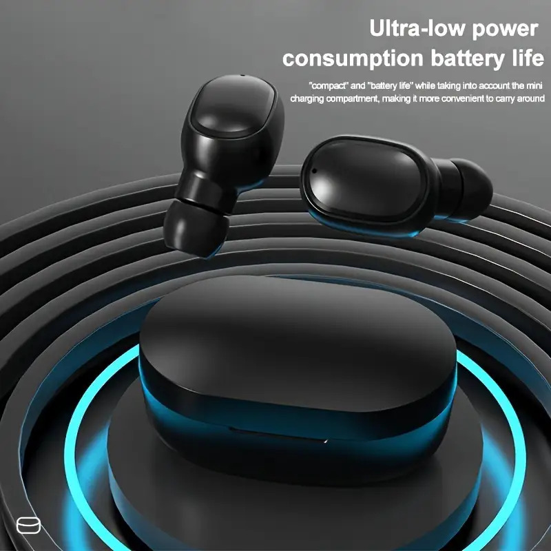 Wireless Headset Earplug Stereo Noise Reduction, In-Ear Wireless Earphones, Touch Wireless Headset, Charging Case with Wireless Earphones, Control Music Player Audio Headset Electronic Ear Plug
