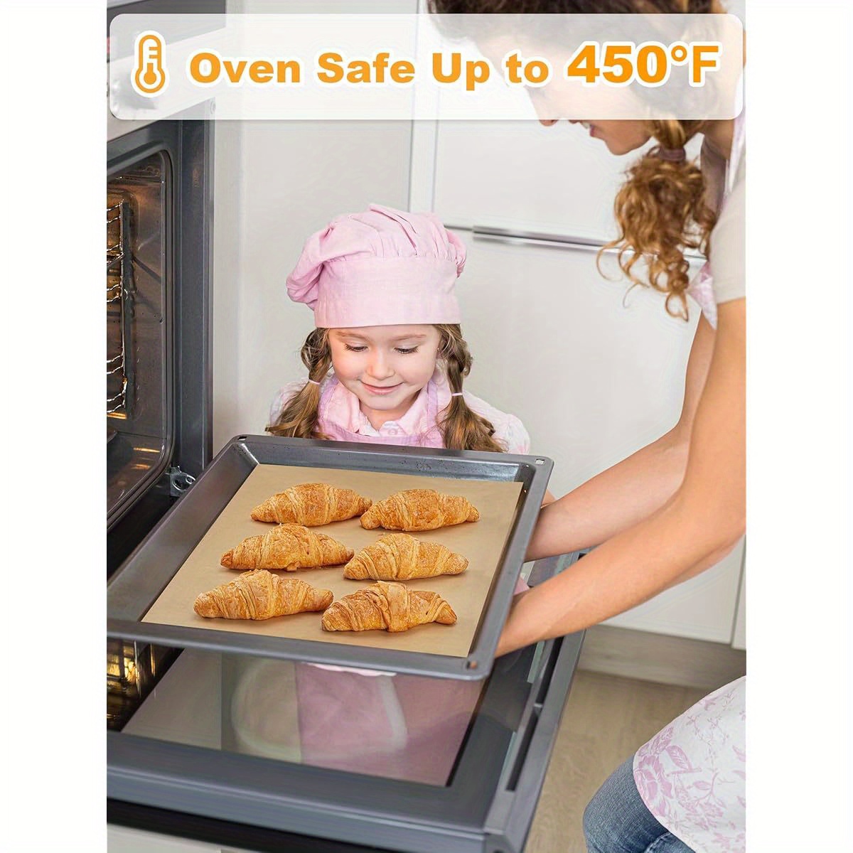 parchment paper roll for baking, 13  278ft, 300 sq. ft, non- stick baking paper sheets with slide cutter, heavy duty extra long, for kitchen baking cooking grilling steaming, unbleached, steaming paper, kitchen essentials, nonstick surface,   sheets,   paper,   material, baking liner, meal preppers, kitchen hobbyists Product details 0