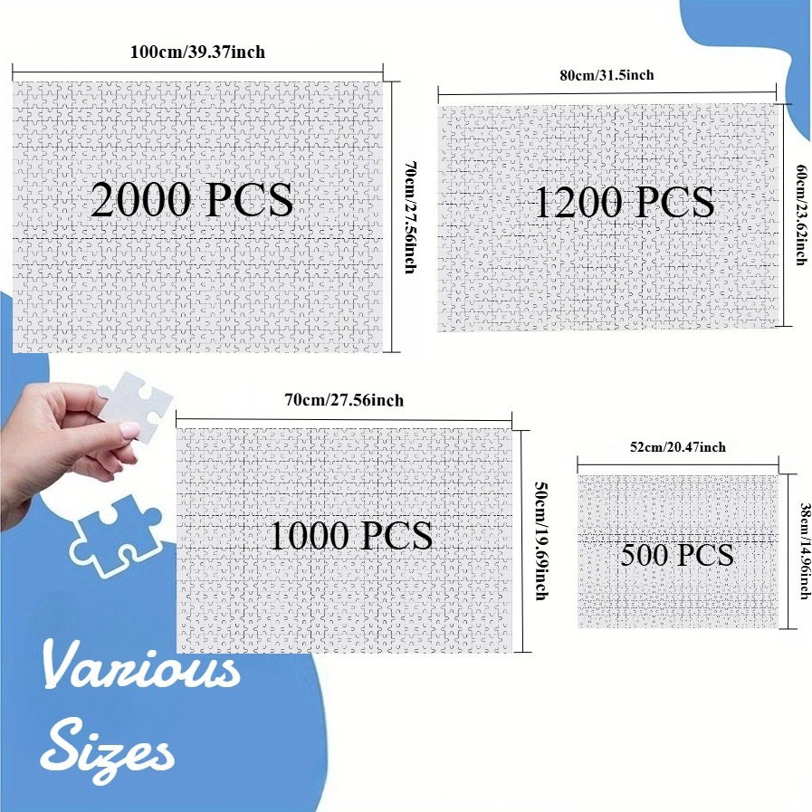 DIY 500/1000/1200/2000pcs Tropical Beach Jigsaw Puzzle for Home Decor