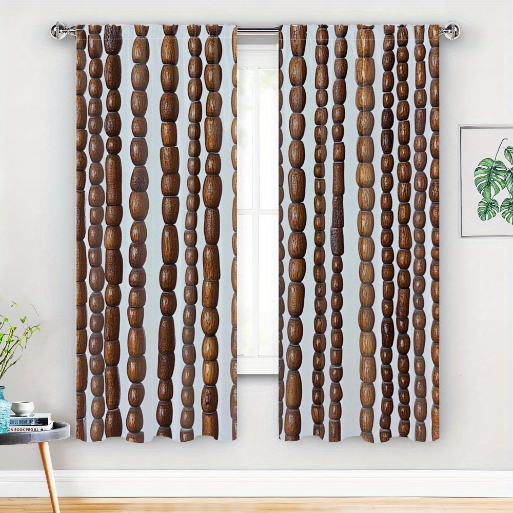2pcs living room curtains stunning bamboo beaded Temu Ghana
