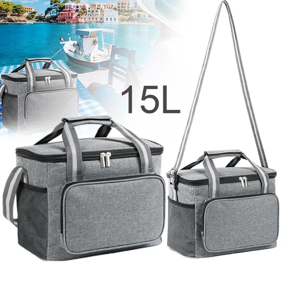 Image of Insulated Cooler Bag Small Foldable Portable Thermal Bag For Picnic Bbq Camping Shopping Car Beach, Non-food Contact