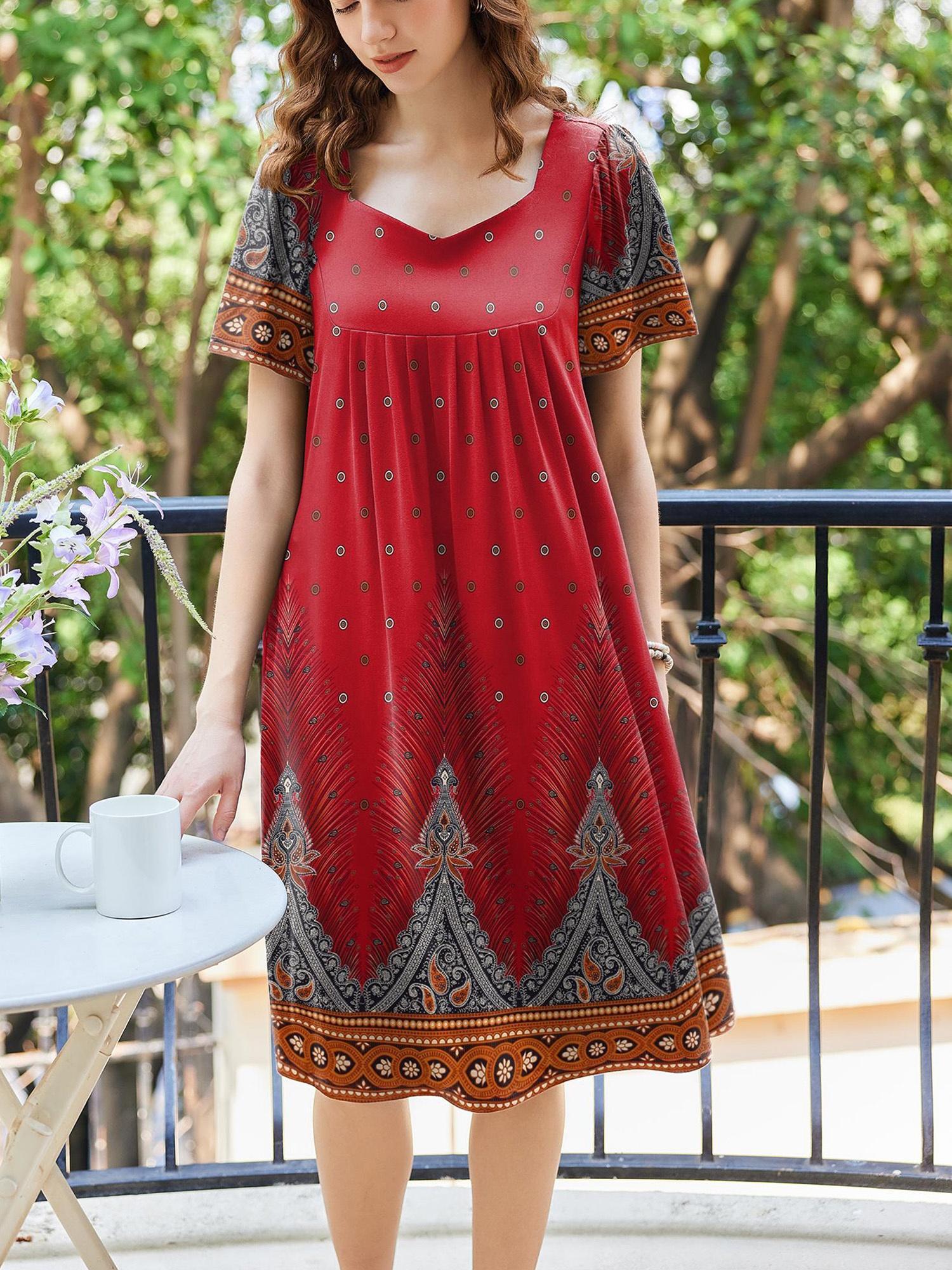 sachin and babi light blue dress Casual Nights Grannycore House Dress MuuMuu main image 1