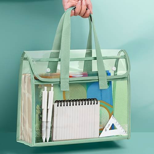 large capacity file folder multi compartment design suitable for tablets a4 paper books and stationery durable and portable file box with contents
