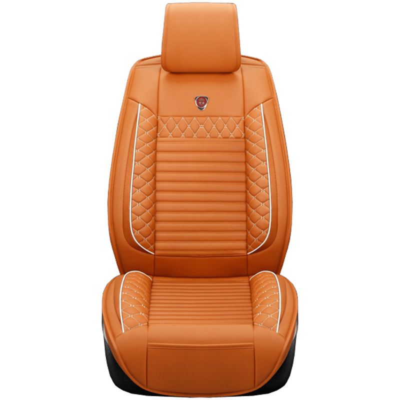 TEMU 1pc Front Single Seat Car Cushion, Pu Leather Comfortable Breathable Car Seat Cover, Seat Cover