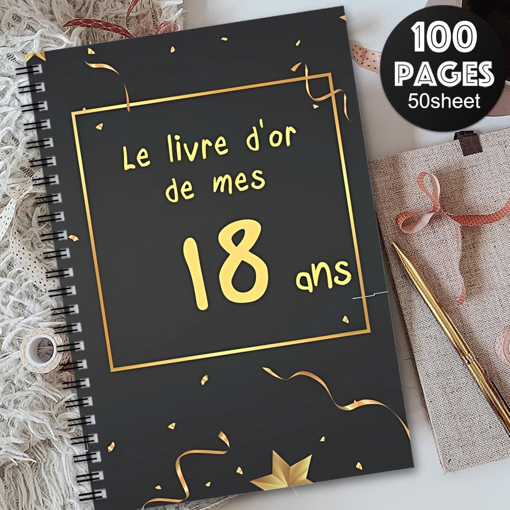 TEMU 1pc Carnet à Spirale Esthétique pour Invités Français, Journal Souvenir Thème Fleurs pour Événements Spéciaux, Messages pour Célébrations et