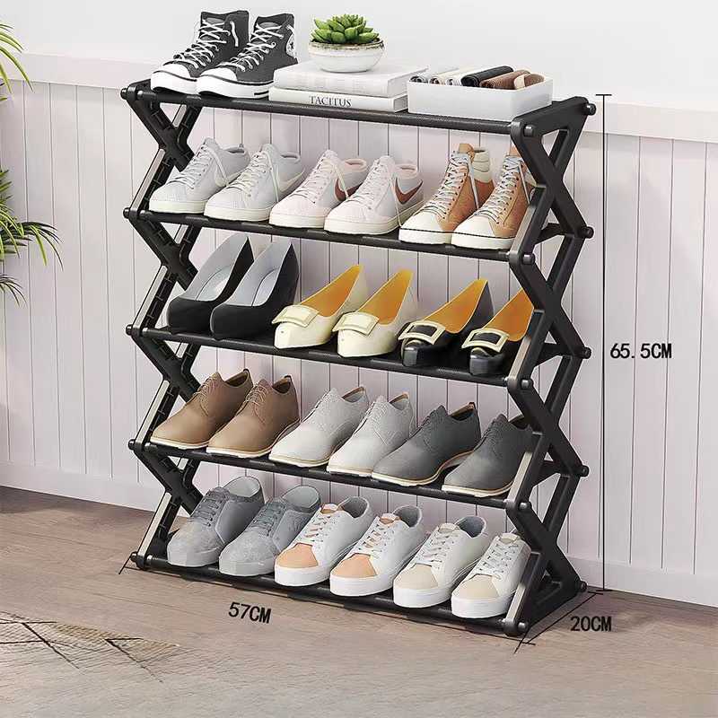 X-shaped Shoe Rack, Stable Shoe Storage Organizer, Space- Shoe Shelf For Bedroom, Hallway, Dorm & Living Room, Practical Household Storage, Gift
