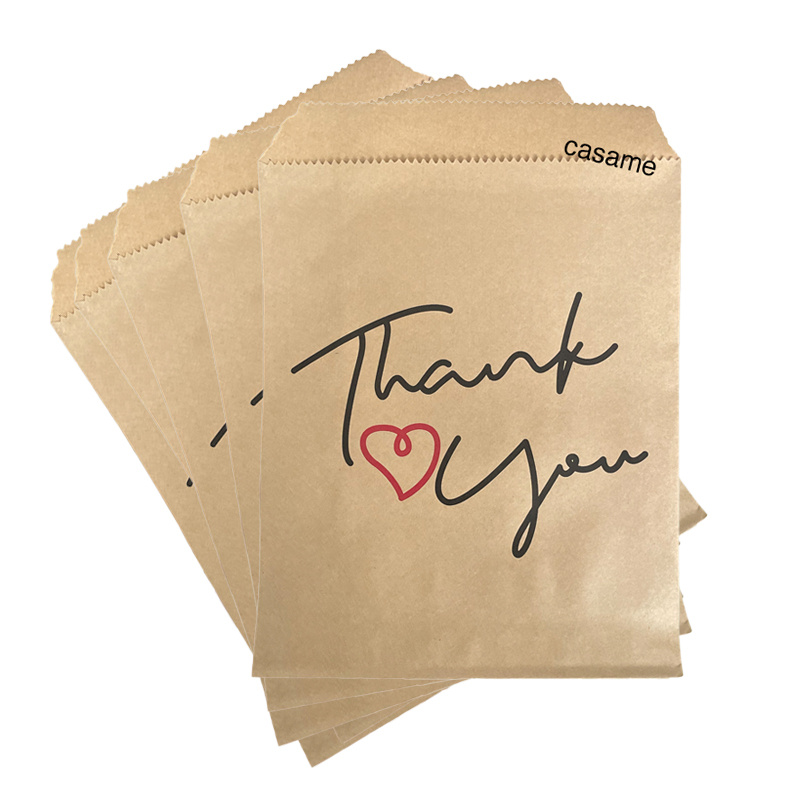 

25pcs "thank You" Gift Bags With – 13x18cm Paper Favor Bags For Weddings, Valentine's Day, And Candy