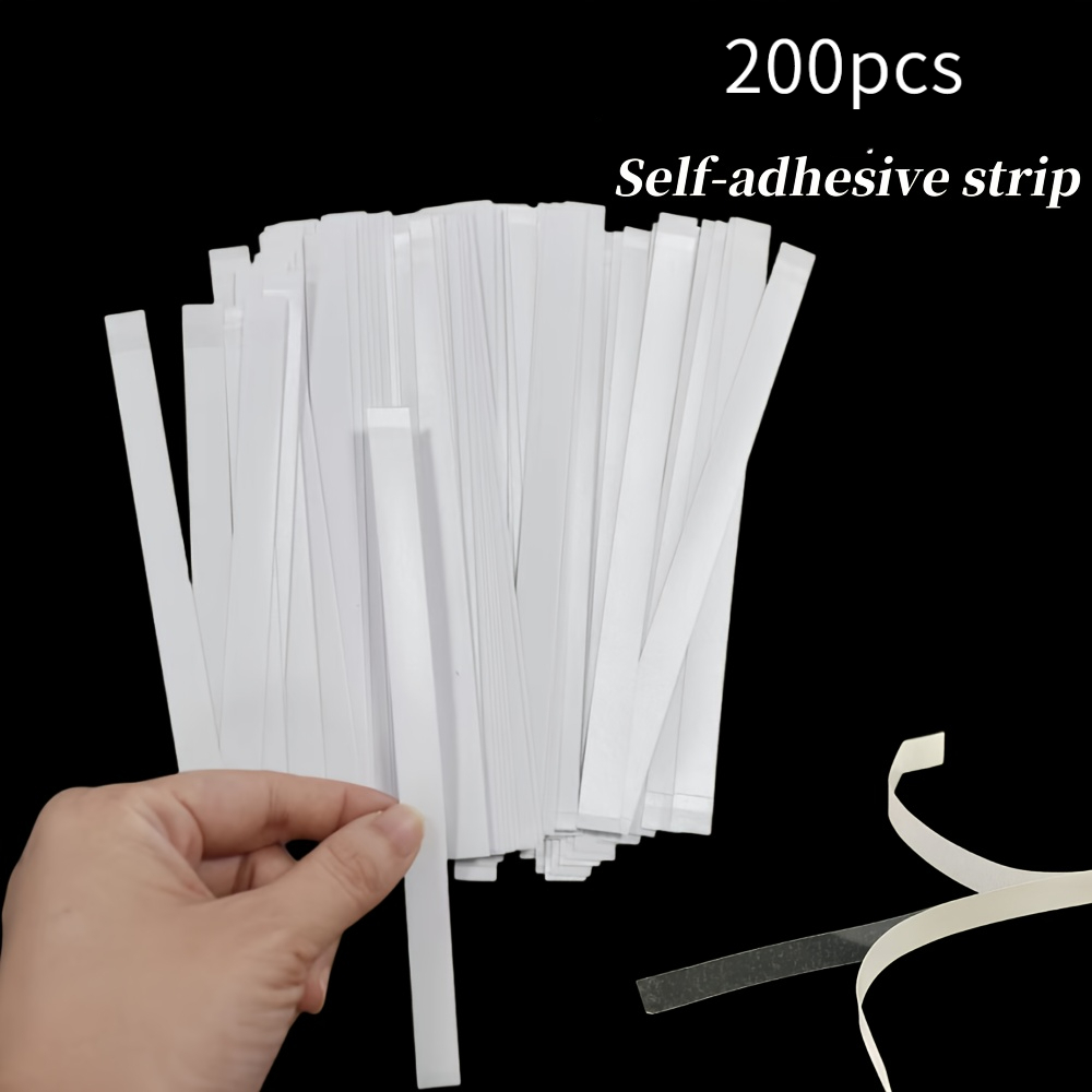 E-shop 200 Stück Selbstklebende Streifen | Abreißbares Doppelseitiges Klebeband für Kunst und Handwerk, Scrapbooking, Projekte, Bürobedarf,