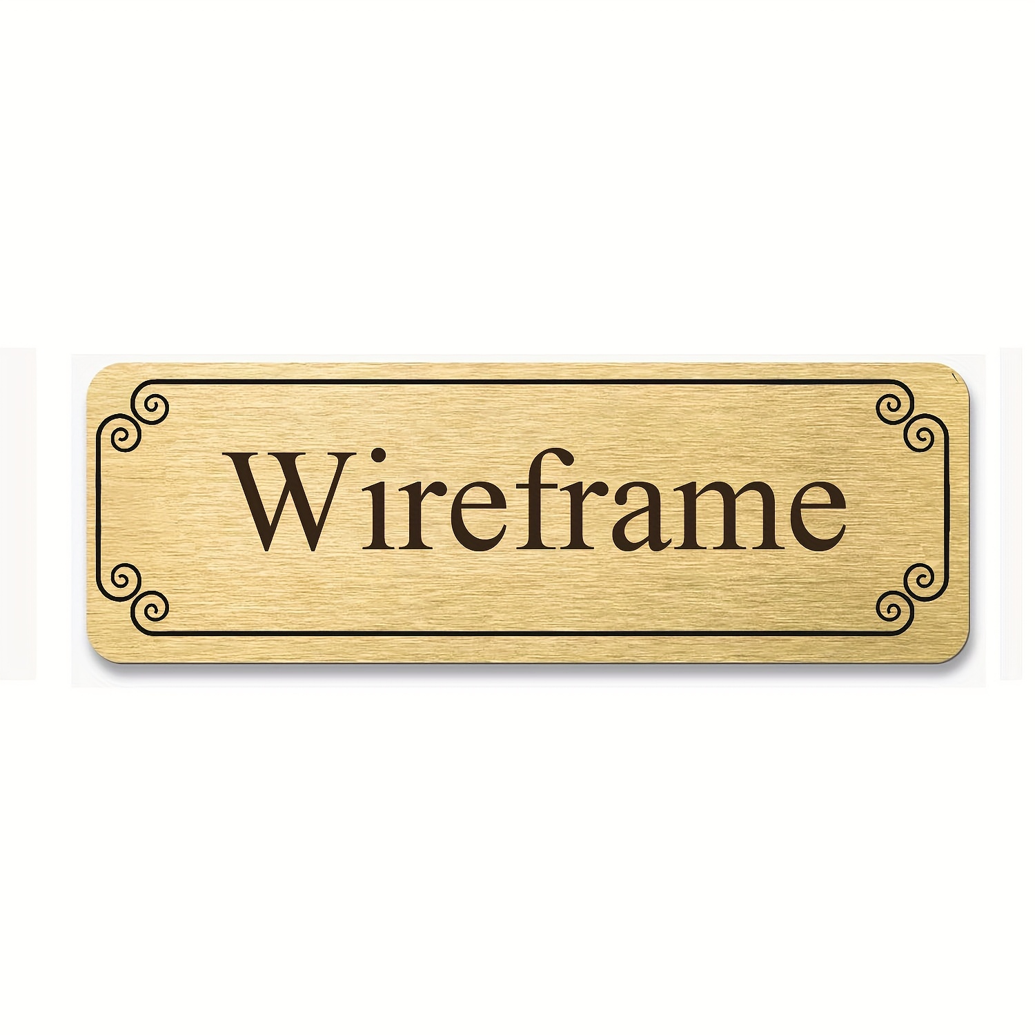 TEMU 1pc Personalized Nameplate - Solid Stainless Name Plate With Adhesive Backing, Custom Name & Date/text For Wedding, Christmas Awards, Trophies -
