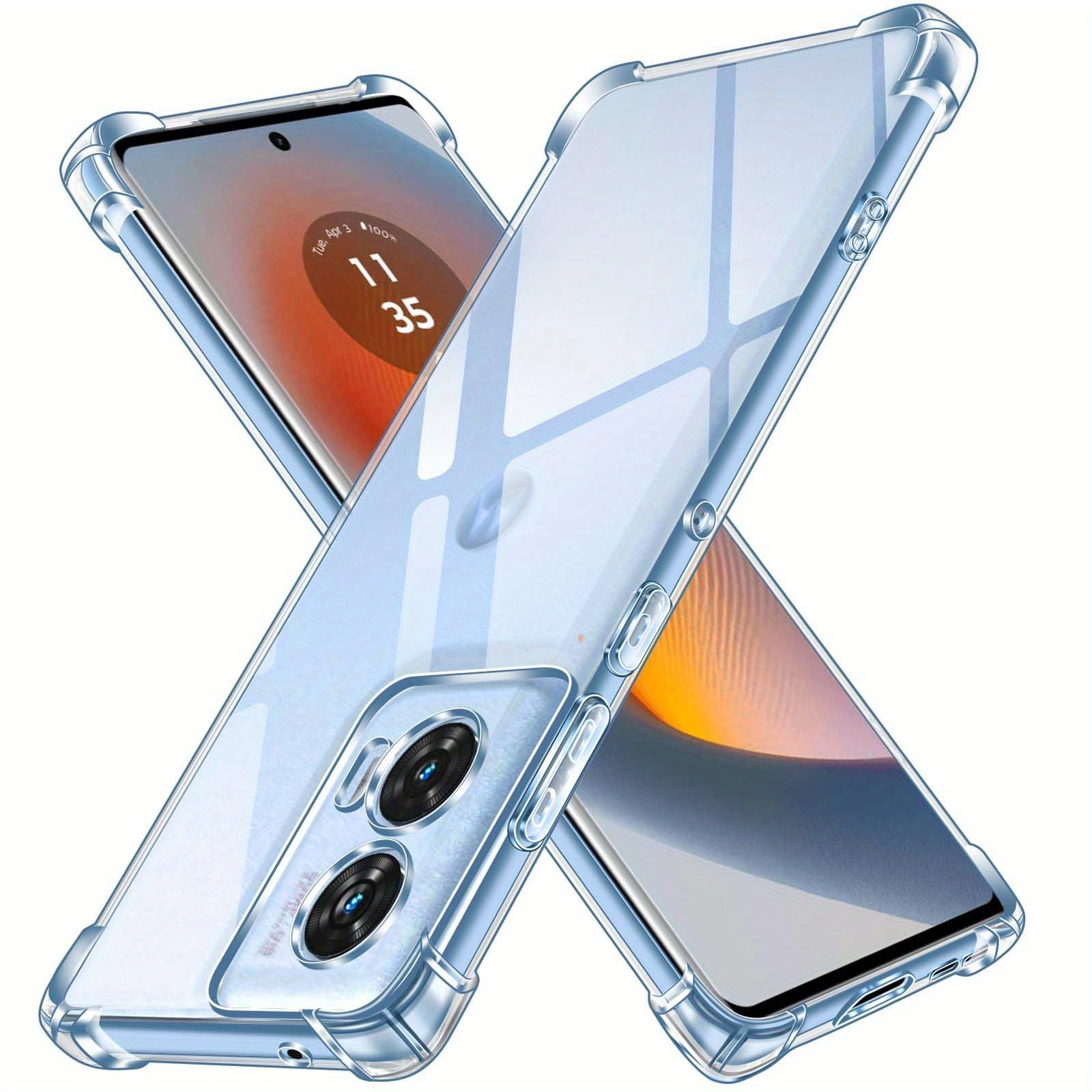 Schutzhülle Für Motorola Edge 50 Pro / Edge 50 - Transparent Mit Displayschutz