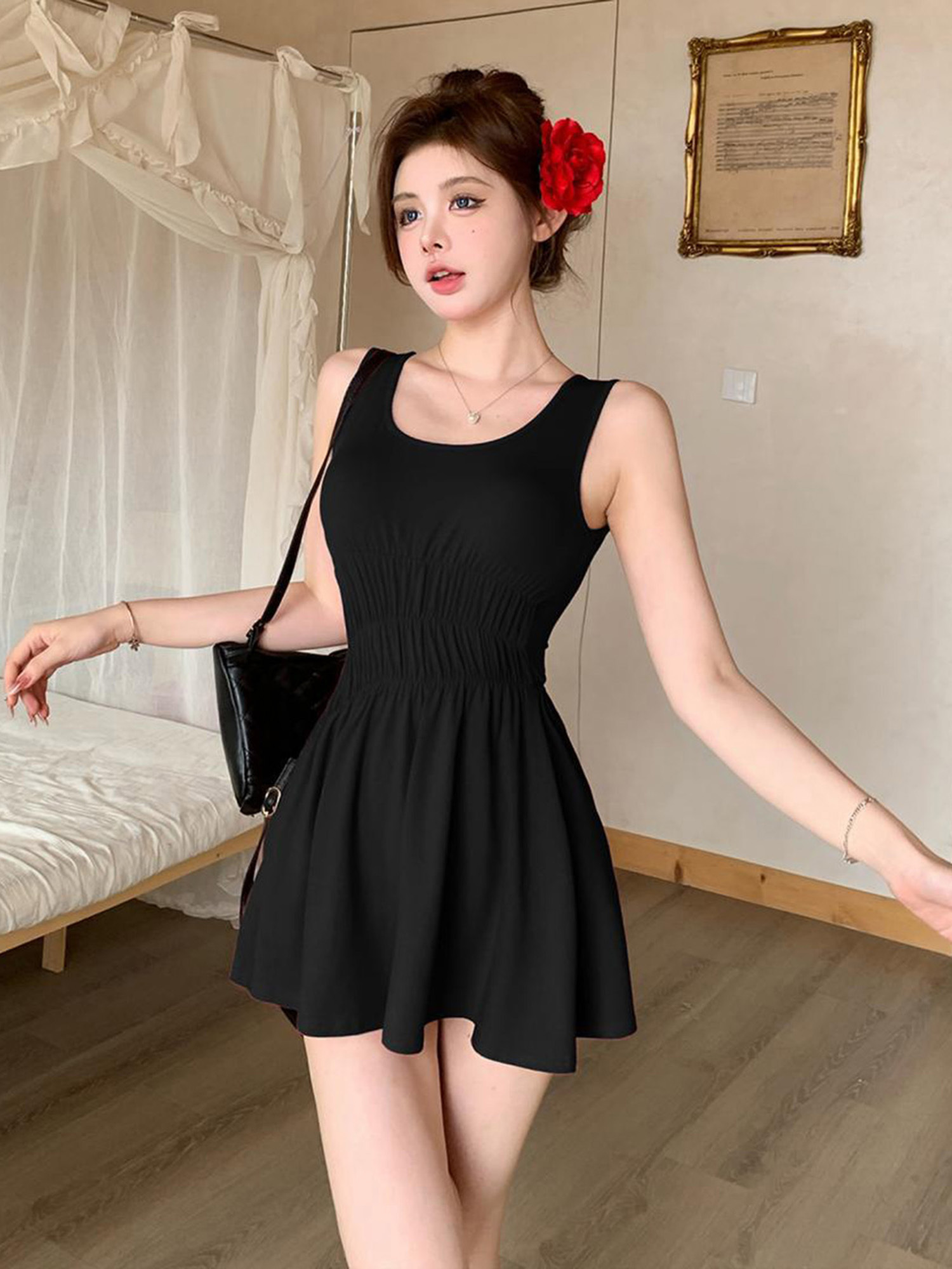 open lace back dress Womens Satin Open Back Dress