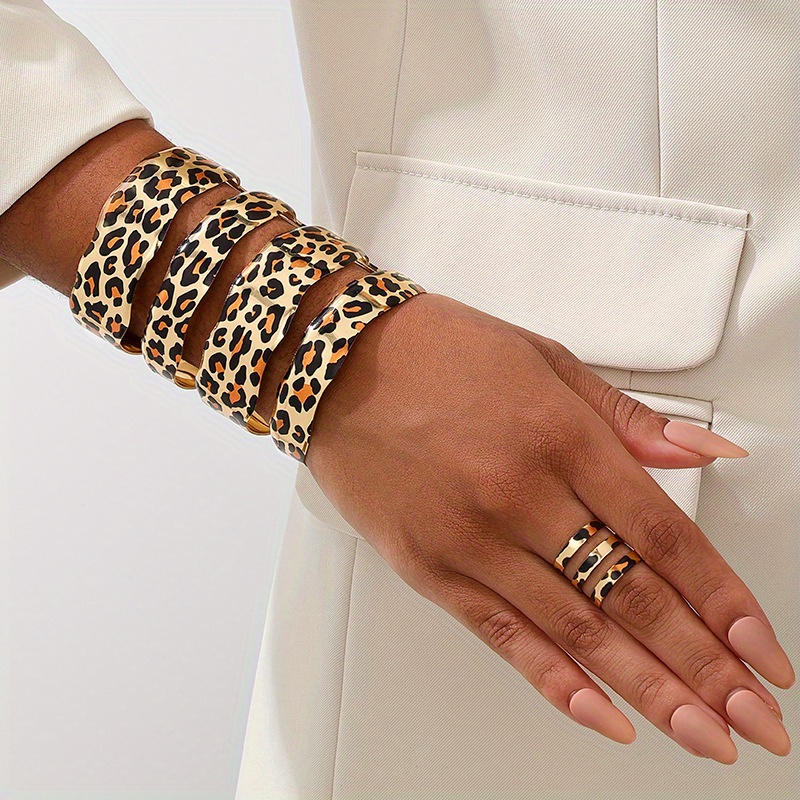 アクセサリー romancatcher pow bracelet leopard leopard bracelet sold on Temu United States