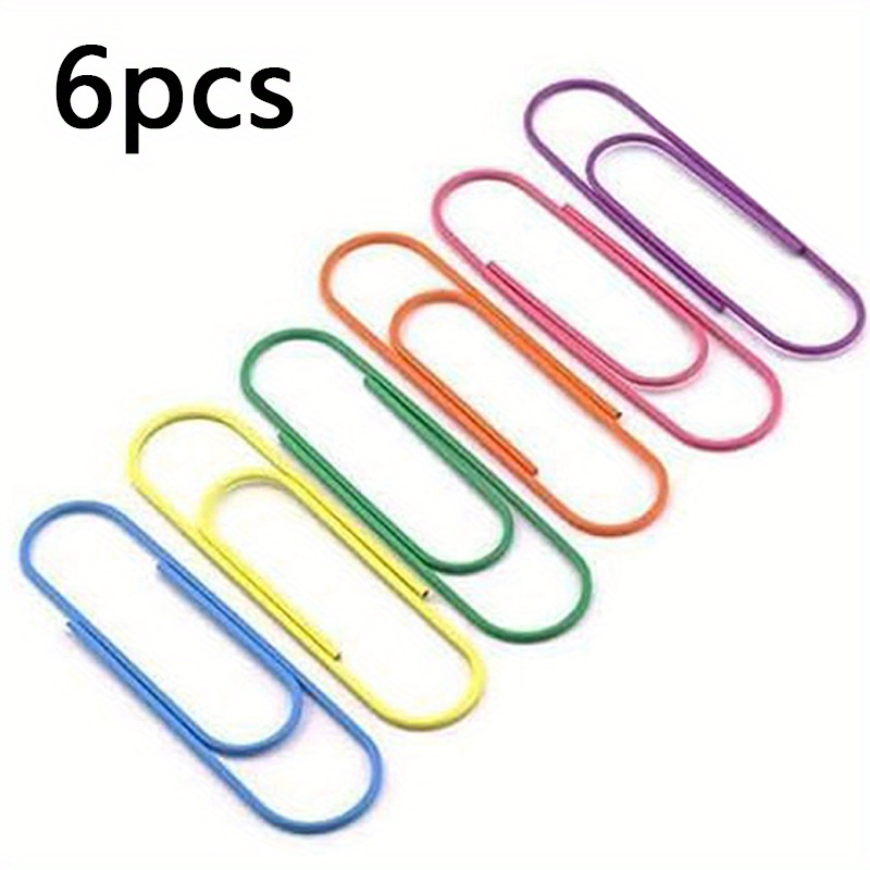 4 Inch Oversized Paper Clips - 8 Colors Color 100mm Cute Paper Needles Bookmarks, Office Supplies Additions
