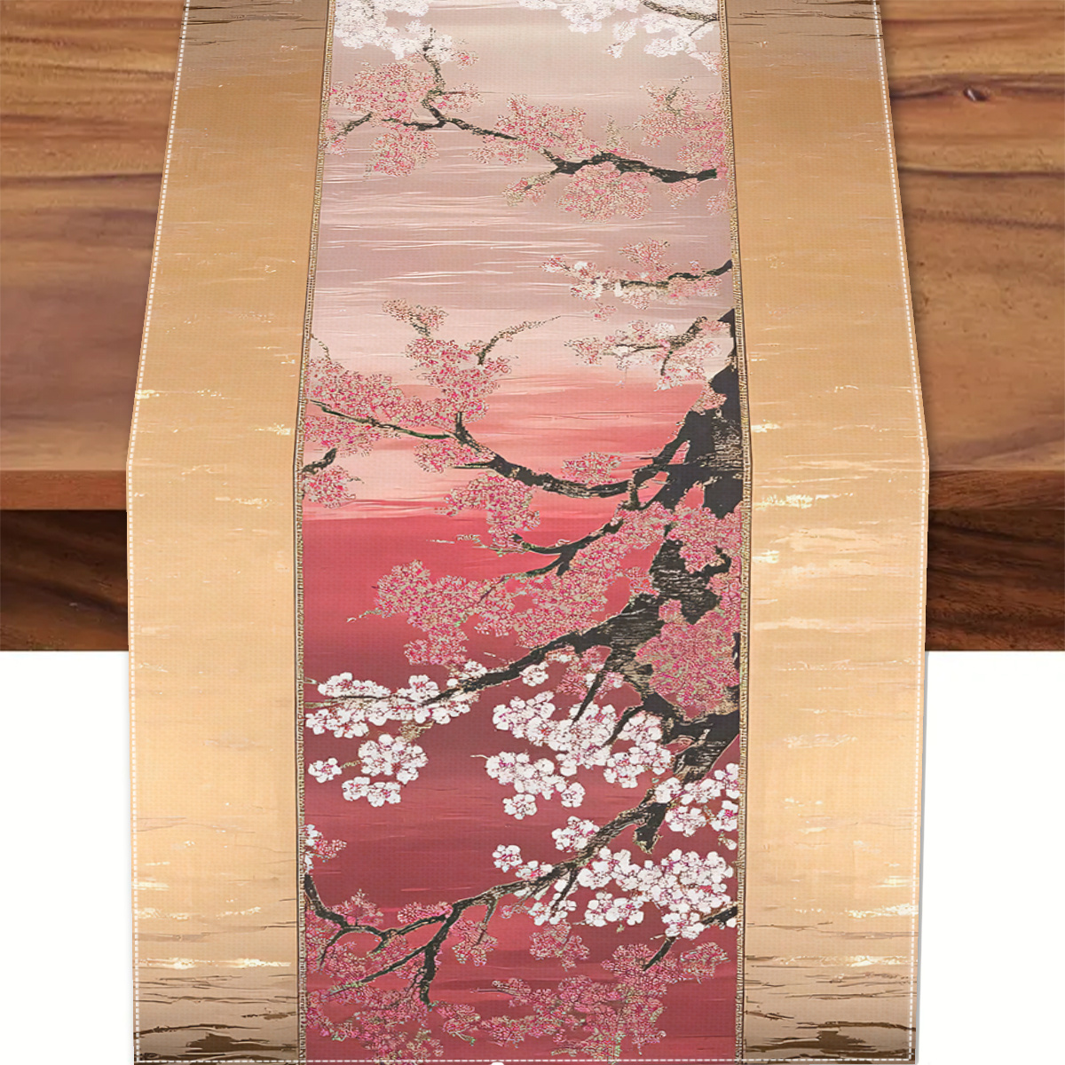 

Spring Blossom Sunset Scenery Table Runner - , Polyester, Decor & Vintage Accents