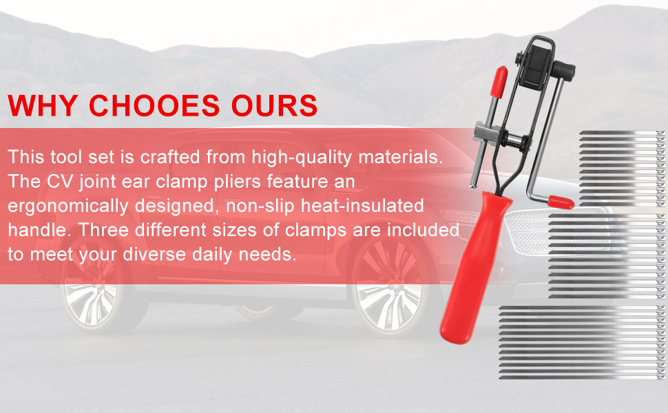 1 pliers 36 zip ties universal adjustable transmission shaft cv dust cover clamp cv joint with dust cover shaft clamp tool suitable for most automotive cv dust cover pliers details 3